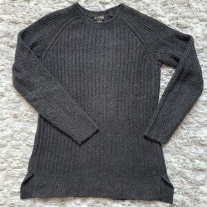 Chic Charcoal Knit Sweater